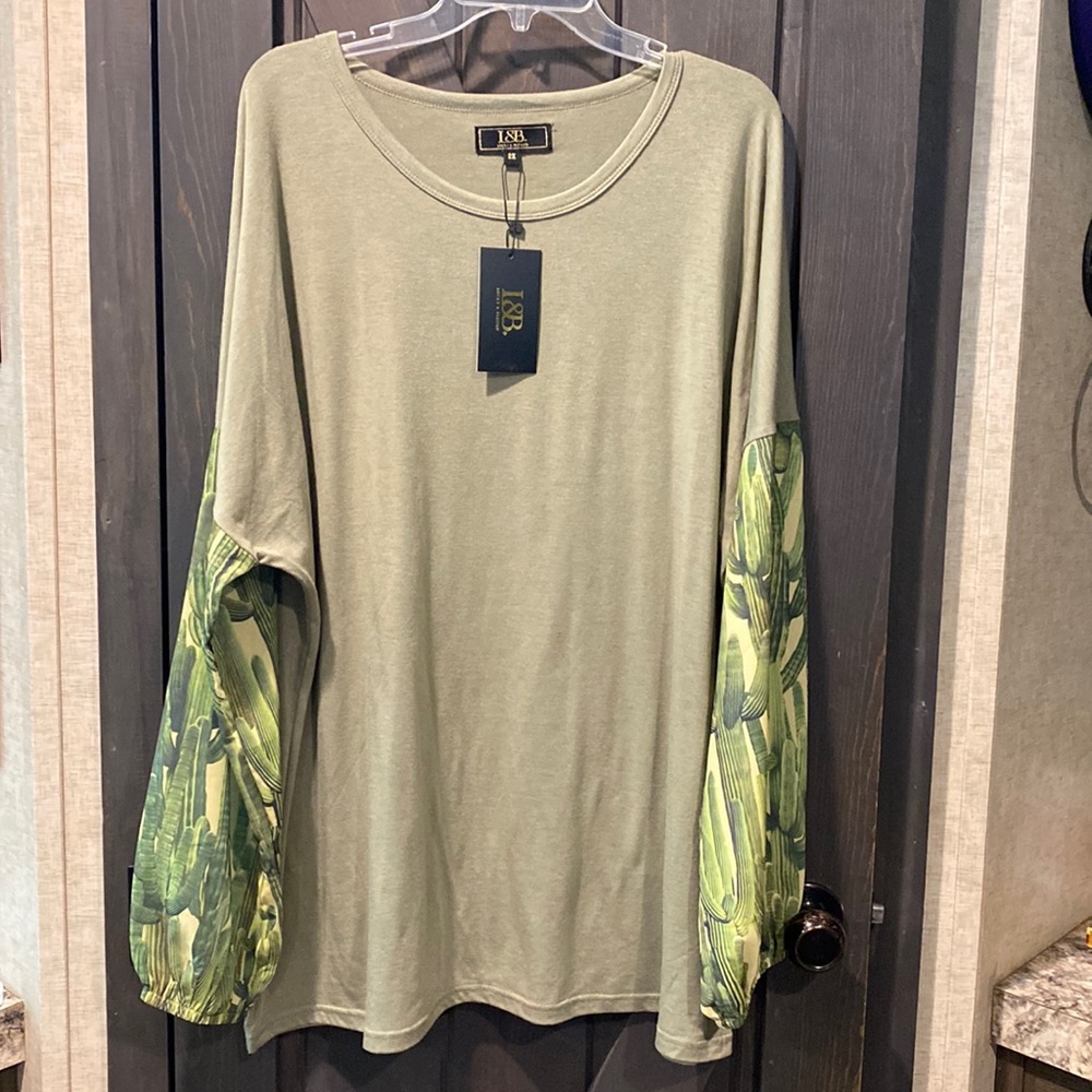 L&B Lucky & Blessed Blouse NWT